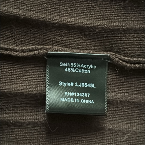 Line and Dot Long Ribbed Cardigan - Picture 8 of 10